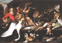 Nature morte avec des fruits et légumes de jeu mort sur un march Nature morte avec des fruits et légumes de jeu mort sur un march