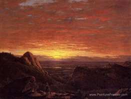 Matin, regardant vers l'est au-dessus de la vallée de l'Hudson d Matin, regardant vers l'est au-dessus de la vallée de l'Hudson d
