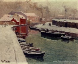 Une vue sur le port neige Une vue sur le port neige