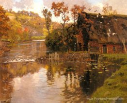 Cottage par un ruisseau Cottage par un ruisseau