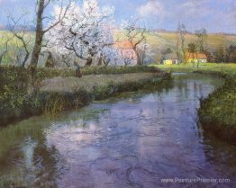 Un paysage de la rivière française Un paysage de la rivière française