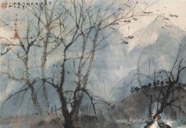 Crows dans un saule Crows dans un saule