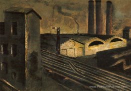 Paysage urbain avec cheminées Paysage urbain avec cheminées