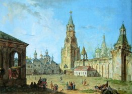 Vue depuis la porte épuisée du Kremlin Vue depuis la porte épuisée du Kremlin