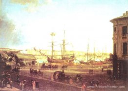 Vue de l'Embankmant anglais de l'île Visilievsky à Saint-Pétersb Vue de l'Embankmant anglais de l'île Visilievsky à Saint-Pétersb