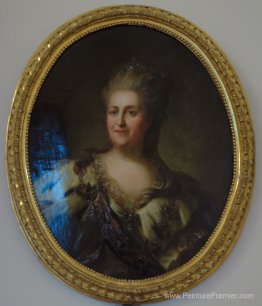 Portrait de Catherine II. Répéter la version d'un portrait (aprè Portrait de Catherine II. Répéter la version d'un portrait (aprè
