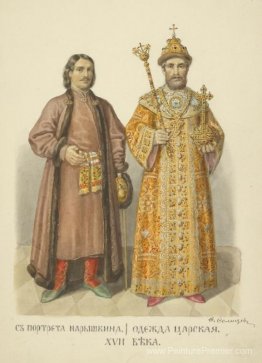 Du portrait du Naryshkin. Vêtements royaux Du portrait du Naryshkin. Vêtements royaux
