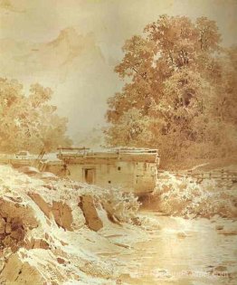 Moulin à eau sur une rivière Mountain. Crimée Moulin à eau sur une rivière Mountain. Crimée