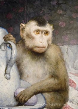 Singe avec lanceur Singe avec lanceur