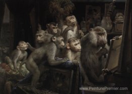 Singes et peinture Singes et peinture