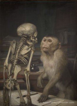 Singe avant squelette Singe avant squelette