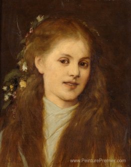 Femme avec des fleurs dans ses cheveux Femme avec des fleurs dans ses cheveux