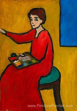 Beim Malen (Wohl Marianne von Wasfkin) Beim Malen (Wohl Marianne von Wasfkin)