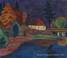 Landschaft Mit Haus à Oberau Landschaft Mit Haus à Oberau