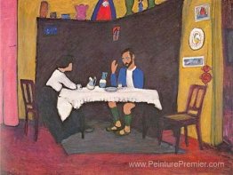 Kandinsky et Erma Bossi à la table de la maison Murnau Kandinsky et Erma Bossi à la table de la maison Murnau
