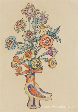 Blumenblatt - Vogelvase Blumenblatt - Vogelvase