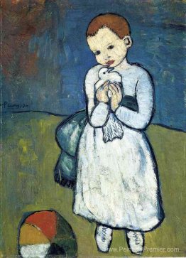 Enfant avec colombe Enfant avec colombe