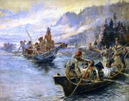 Lewis et Clark sur la Columbia inférieure Lewis et Clark sur la Columbia inférieure