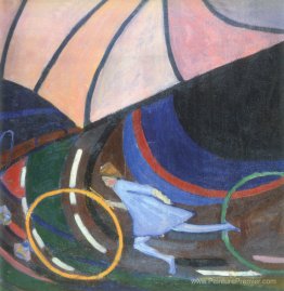 Fille avec un cerceau Fille avec un cerceau