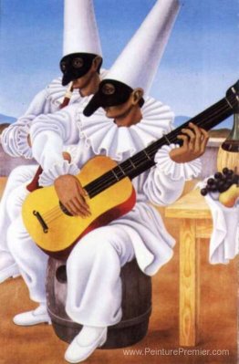 Deux arlequins Deux arlequins