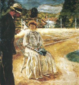 Peinture d'un court de tennis Castle Guernon Ranville Peinture d'un court de tennis Castle Guernon Ranville