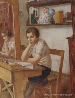 La fille au bureau La fille au bureau
