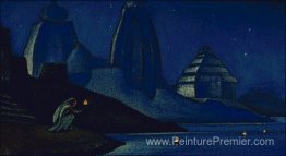 Lumières sur le Gange. Flamme de heureux. Lumières sur le Gange. Flamme de heureux.