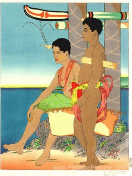 La Jeune Chef Saragan Et Son Forum Esclave, Tomil, Yap La Jeune Chef Saragan Et Son Forum Esclave, Tomil, Yap