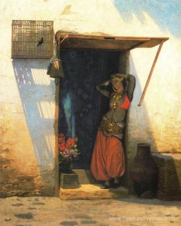 Femme du Caire à sa porte Femme du Caire à sa porte