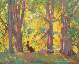 Femme dans le parc Femme dans le parc