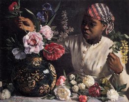 Négression avec des pivoines Négression avec des pivoines