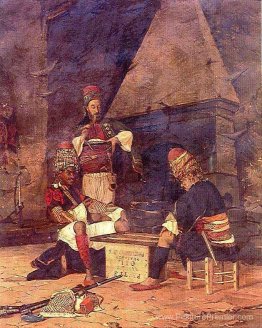 Tavla jouant Zeybek Tavla jouant Zeybek