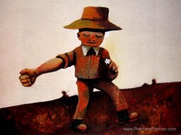 Tenant une fleur Tenant une fleur