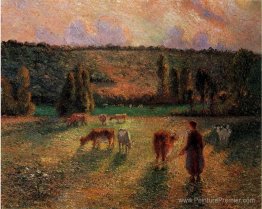 Cowherd à Eragny Cowherd à Eragny