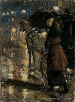 Frau und Droschke Frau und Droschke