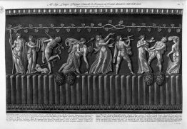 Bas-relief sculpté dans un vase en marbre dans le palais existan Bas-relief sculpté dans un vase en marbre dans le palais existan