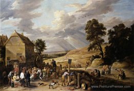 Les paysans dansant à l'extérieur d'une auberge Les paysans dansant à l'extérieur d'une auberge