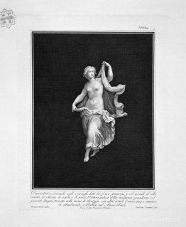 Danseuse à moitié nue, tirée d'une peinture de l'ancien pompeii Danseuse à moitié nue, tirée d'une peinture de l'ancien pompeii