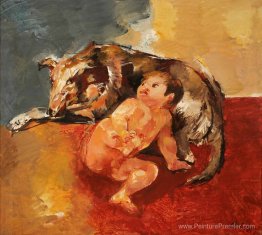 Chico y perro Chico y perro