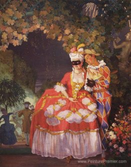 Dame et harlequin Dame et harlequin