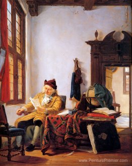 Marchand à une table près de la fenêtre Marchand à une table près de la fenêtre