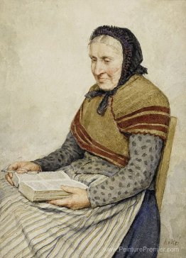 Grossmutter beim Bibel lesen Grossmutter beim Bibel lesen