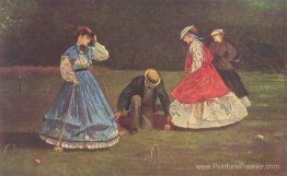 Scène de croquet Scène de croquet