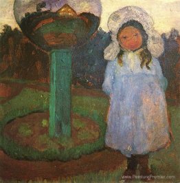 Filles dans le jardin avec balle de verre (Elsbeth) Filles dans le jardin avec balle de verre (Elsbeth)