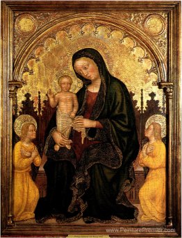 Madonna avec enfant et deux anges Gentile da Fabriano Madonna avec enfant et deux anges Gentile da Fabriano
