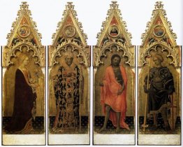 Deux saints du Polyptych en carrière: St. Mary Magdalen et Saint Deux saints du Polyptych en carrière: St. Mary Magdalen et Saint