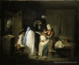 Visitez à l'enfant de l'infirmière Visitez à l'enfant de l'infirmière
