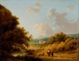 Paysage avec une famille gitane Paysage avec une famille gitane