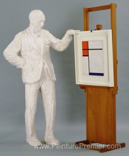 Portrait de Sidney Janis avec la peinture Mondrian Portrait de Sidney Janis avec la peinture Mondrian