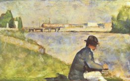 Homme assis. Étude pour "baigneurs chez Asnières" Homme assis. Étude pour "baigneurs chez Asnières"